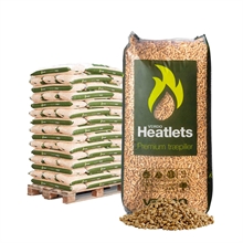 6mm HEATLETS PREMIUM Træpiller 900kg 10kg's poser